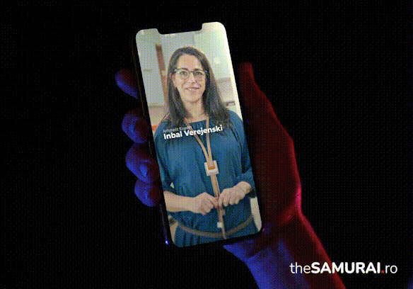 Below are optimized alt text suggestions for the two GIFs and the image of Yoni Mordechay on your thesamurai.ro website. These are crafted to include your focus keywords (theSAMURAI.ro, reels premium, strategii social media) where relevant, improve SEO, and provide descriptive context for accessibility and search engines like Google Images. 1. GIF: Final Edited Short Videos (Someone Holding Mobile and Scrolling) Persoană care derulează reels premium de la theSAMURAI.ro pe un telefon mobil